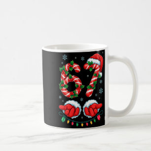 Santa Six Seven 67 Meme Christmas 67 Candy Cane Ki Coffee Mug