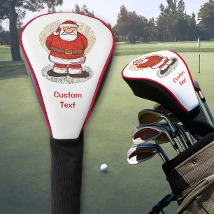Santa Sketch Golf Head Cover
