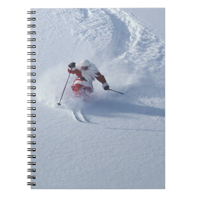 Santa Skiing at Snowbird Ski Resort, Wasatch Notebook (Front)