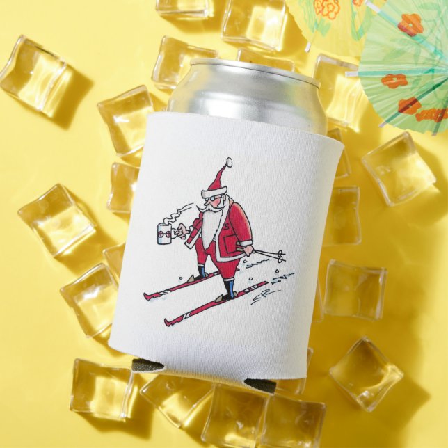 Santa Skiing can cooler (In Situ Summer)