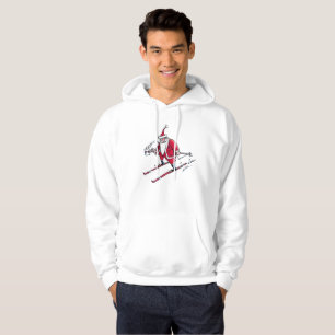 Santa Skiing hooded sweatshirt