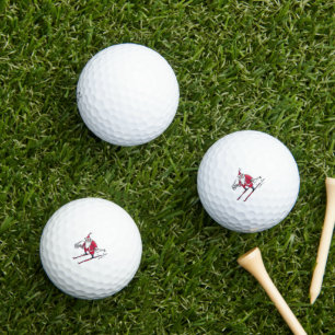Santa Skiing value golf balls 3 pk