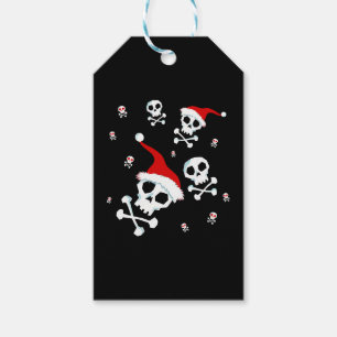 Santa Skull Christmas Santa Claus Skulls Gift Tags