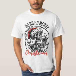 Santa Skull's Merry Ho Ho T-Shirt