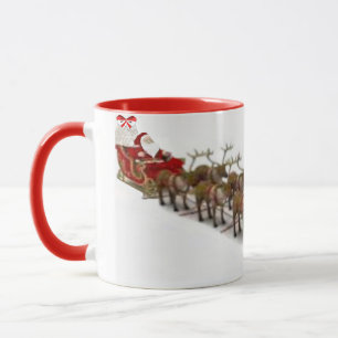 Santa, Sleigh and Reindeer Mug
