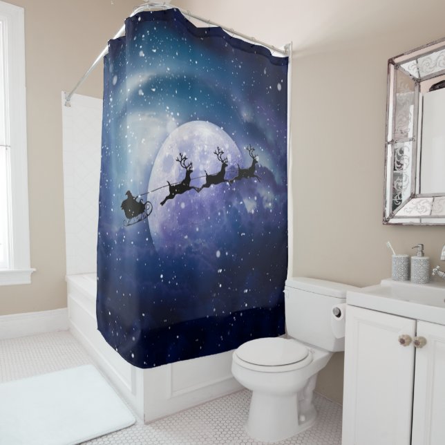Santa Sleigh | Fantasy Galaxy Christmas Night Sky (In Situ)