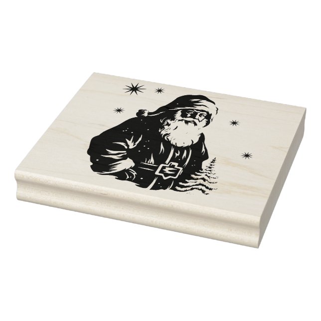 Santa Sleigh Merry Christmas Stamp (Stamp)