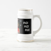 SANTA SLEIGH & REINDEER CHRISTMAS STEIN MUG