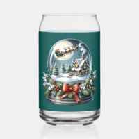 Santa Sleigh Ride in Snow Globe Wonderland