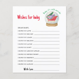 Santa sleigh - wishes for baby