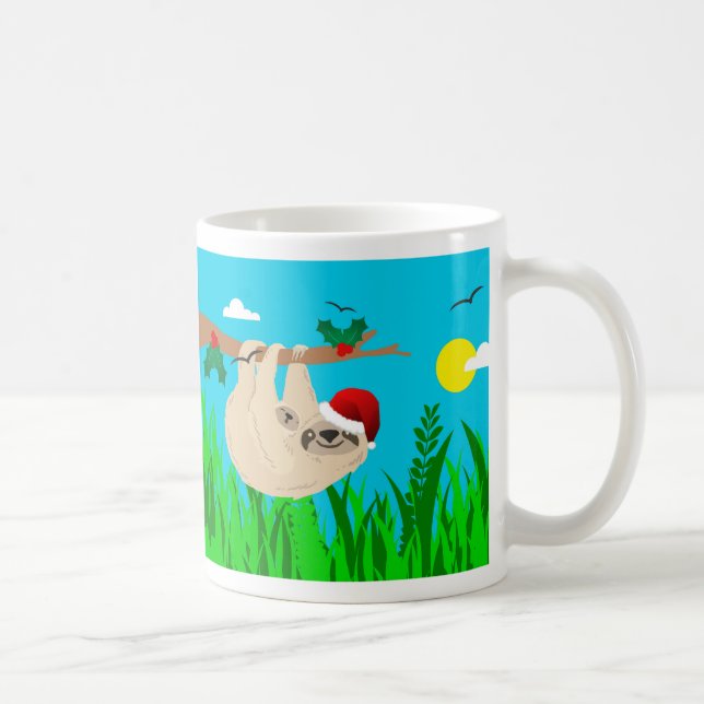 santa sloth coffee mug (Right)