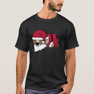 Santa Sloth in Xmas Eve T-Shirt