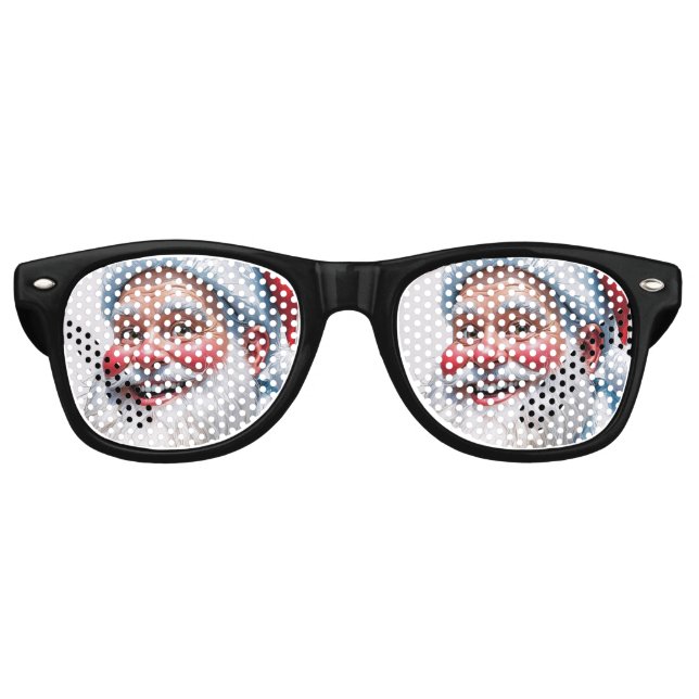 SANTA SMILING SUNGLASSES CHRISTMAS FUNGLASSES (Front)