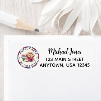 Santa Snail Return Address Labels