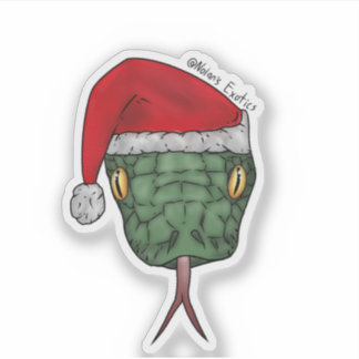 Santa snake sticker