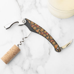 Santa & Snowman Gingerbread Christmas Cookies Corkscrew