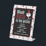 Santa & Snowman, Santa Claus Visitor Hours Pedestal Sign<br><div class="desc">This pedestal sign is perfect for anybody holding a visit Santa event. Displaying Santa's grotto and the opening hours,  it is perfect for both commercial and domestic events.</div>