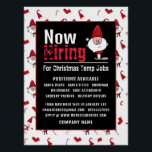 Santa & Snowman, Seasonal Recruitment Advertising Poster<br><div class="desc">Santa & Snowman,  Seasonal Recruitment Advertising Poster By The Business Card Store.</div>