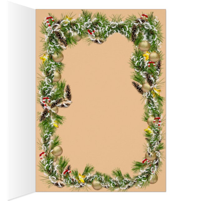 Santa & Snowman Winter Scene – Festive Holiday  (Inside (Right))