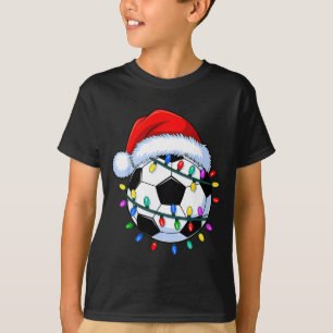 Santa Soccer Ball Christmas Soccer  T-Shirt