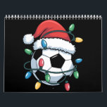 Santa Soccer Ball Sports Christmas Soccer Player Calendar<br><div class="desc">Santa Soccer Ball Sports Christmas Soccer Player</div>