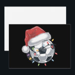 Santa Soccer Ball Sports Christmas Soccer Player  Holiday Card<br><div class="desc">Santa Soccer Ball Sports Christmas Soccer Player</div>