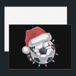 Santa Soccer Ball Sports Christmas Soccer Player  Holiday Card<br><div class="desc">Santa Soccer Ball Sports Christmas Soccer Player</div>