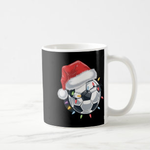 Santa Soccer Ball Sports Christmas Soccer Player T Coffee Mug