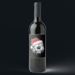 Santa Soccer Ball Sports Christmas Soccer Player  Wine Label<br><div class="desc">Santa Soccer Ball Sports Christmas Soccer Player</div>