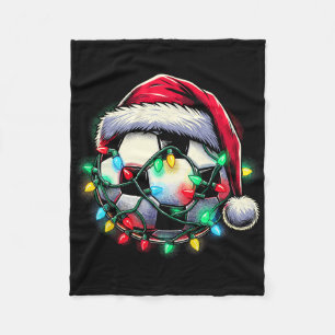 Santa Soccer Ll Christmas Fleece Blanket