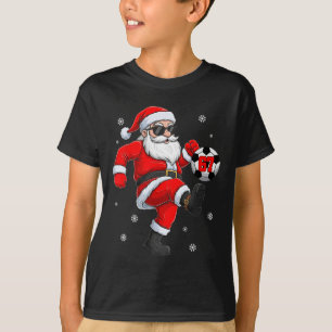Santa Soccer Ll Sports Christmas Soccer Player Men T-Shirt