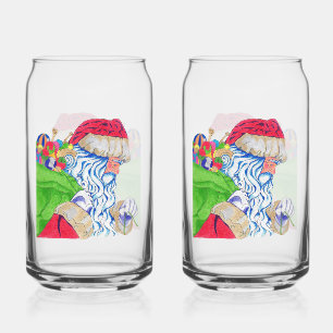 Santa Soda Glass
