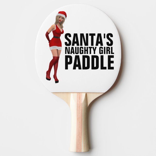 SANTA SPANKS NAUGHTY GIRL PADDLES FOR CHRISTMAS (Front)