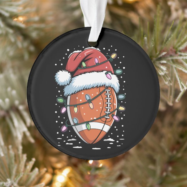 Santa Sports Christmas American Football Player  (Arbre)