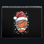 Santa Sports Christmas American Football Player  Calendar<br><div class="desc">Santa Sports Christmas American Football Player Soccer</div>
