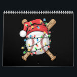 Santa Sports Christmas Baseball Player  Calendar<br><div class="desc">Santa Sports Christmas Baseball Player</div>
