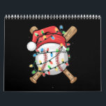 Santa Sports Christmas Baseball Player  Calendar<br><div class="desc">Santa Sports Christmas Baseball Player</div>