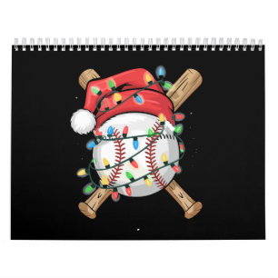 Santa Sports Christmas Baseball Player Calendar