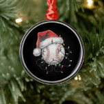 Santa Sports Christmas Baseball Player Metal Ornament<br><div class="desc">Santa Sports Christmas Baseball Player</div>
