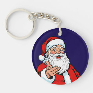 Santa Squad Funny Christmas Family Matching Keychain