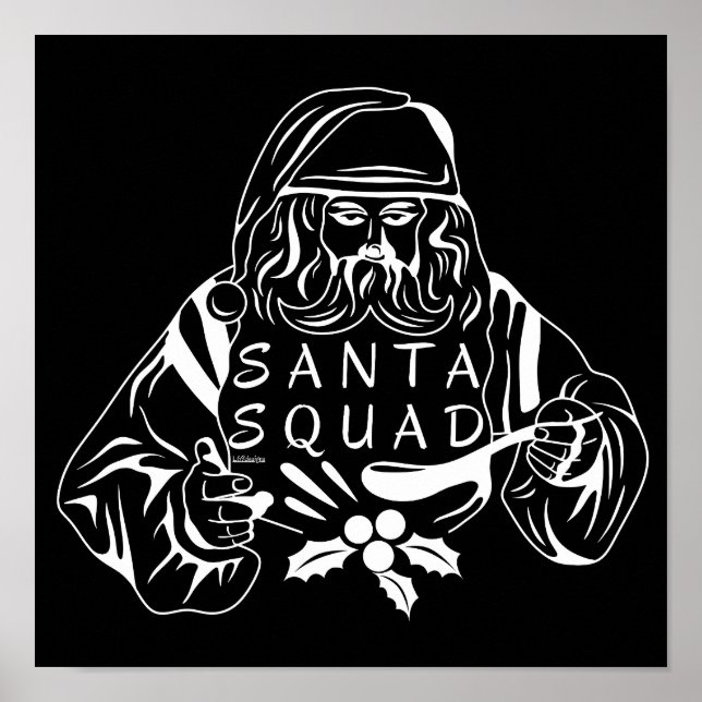 SANTA SQUAD funny christmas gift idea              Poster (Front)