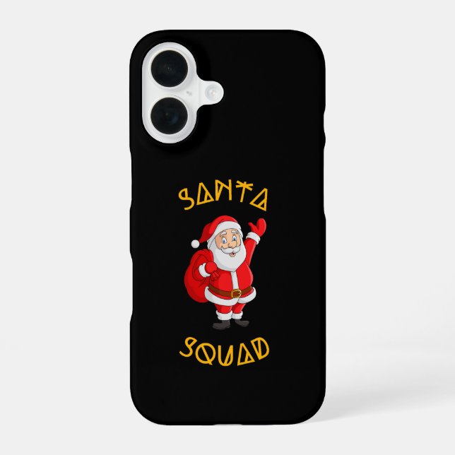 Santa Squad iPhone 16 Case (Back)