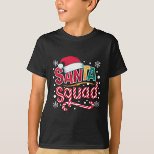 Santa Squad Xmas Squad Family Matching Santa Crew T-Shirt