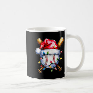 Santa Srts Design For Men Boys Christmas Baseball  Coffee Mug