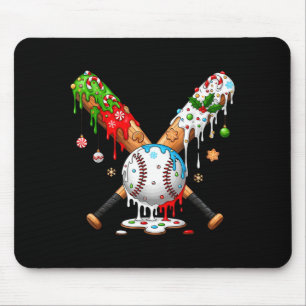 Santa Srts Design For Men Boys Christmas Baseball Mouse Pad