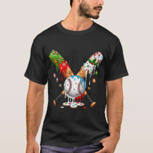 Santa Srts Design For Men Boys Christmas Baseball  T-Shirt