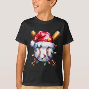Santa Srts Design For Men Boys Christmas Baseball  T-Shirt