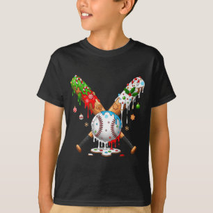 Santa Srts Design For Men Boys Christmas Baseball  T-Shirt