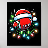 Santa Srts Design For Men Boys Christmas Football 