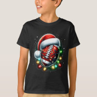 Santa Srts Design For Men Boys Christmas Football 